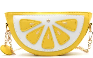 Orange CrossBody Purse Bag,PU Phone Shoulder Wallet for Women Girl