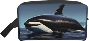 Orca Killer Whale Print Print Travel Toiletry Organizer Bag, Large Capacity Storage For Cosmetics, Toiletries