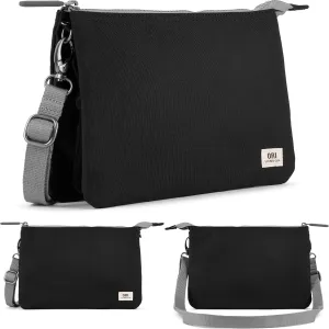ORI LONDON Crossbody Bag - XL Slim, Chunky Zip, Removable & Adjustable Strap, & 3 Compartments - Carnaby