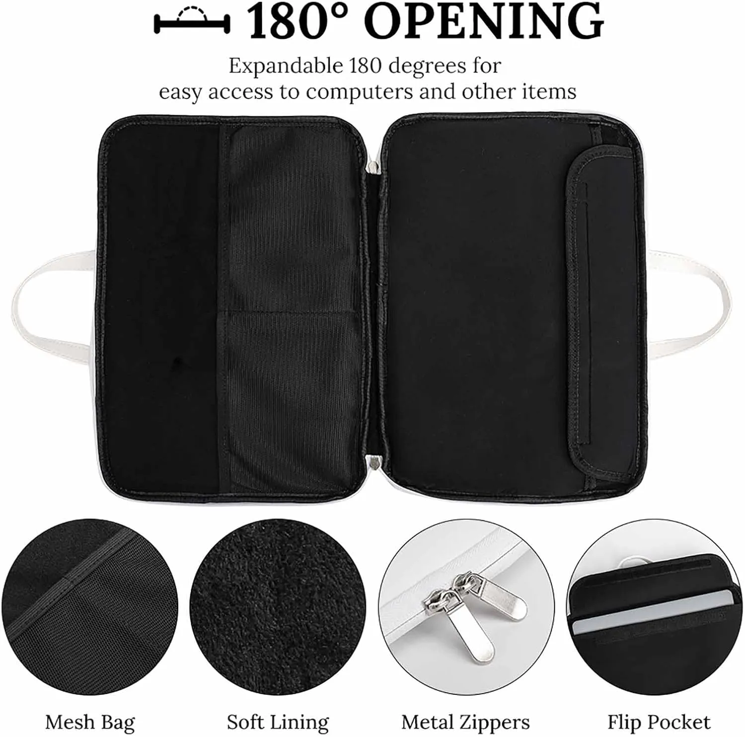 Owe Flower Full Moon Printed Laptop Sleeve Case Lightweight Computer Carrying Bag for Men Women Work Travel