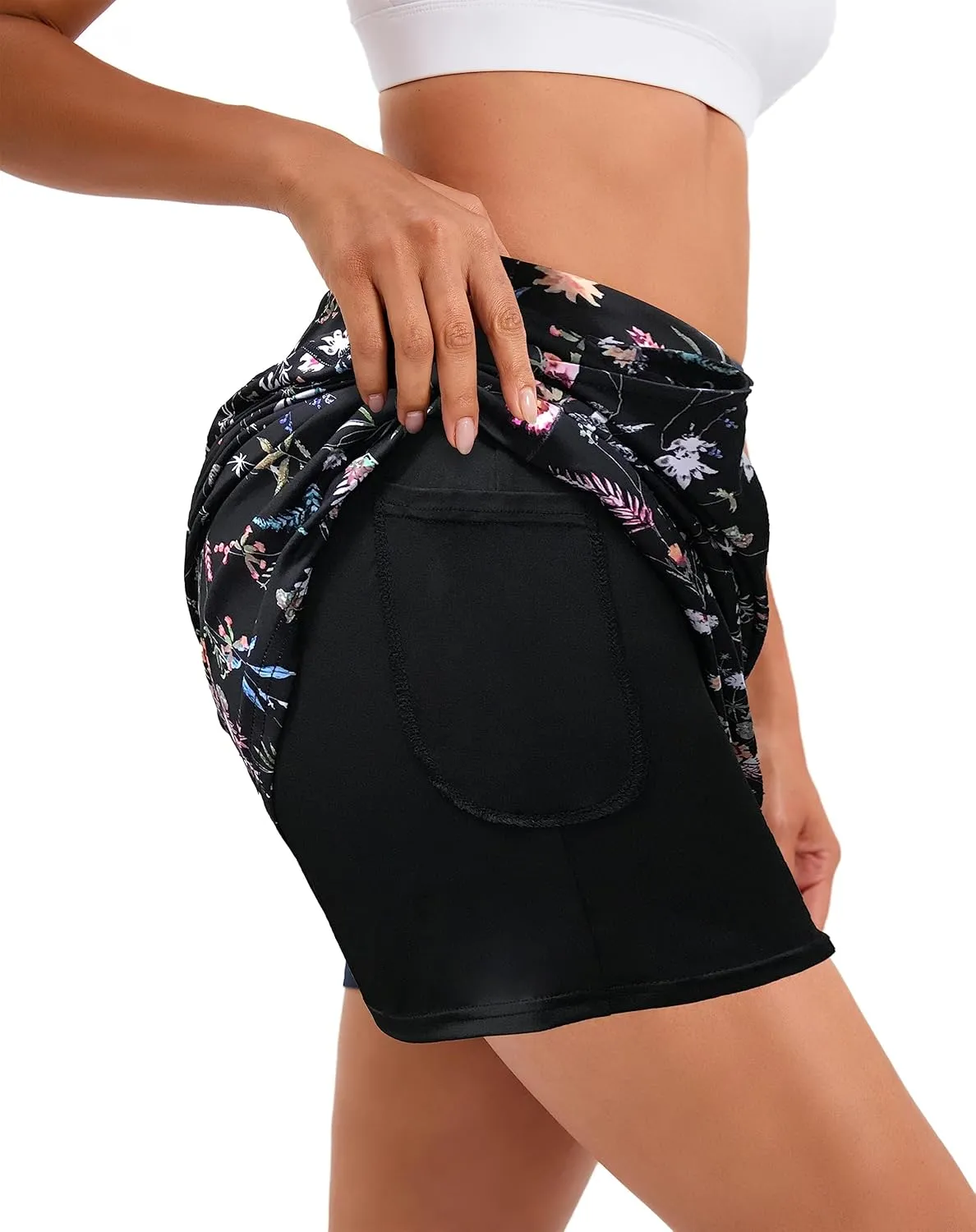Oyamiki Women's Active Athletic Skort Lightweight Tennis Skirt Perfect for Running Training Sports Golf