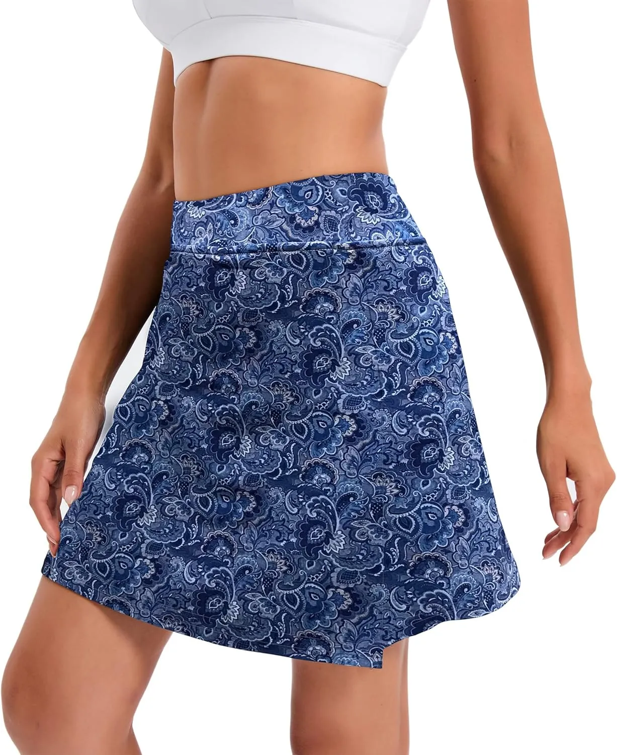 Oyamiki Women's Active Athletic Skort Lightweight Tennis Skirt Perfect for Running Training Sports Golf