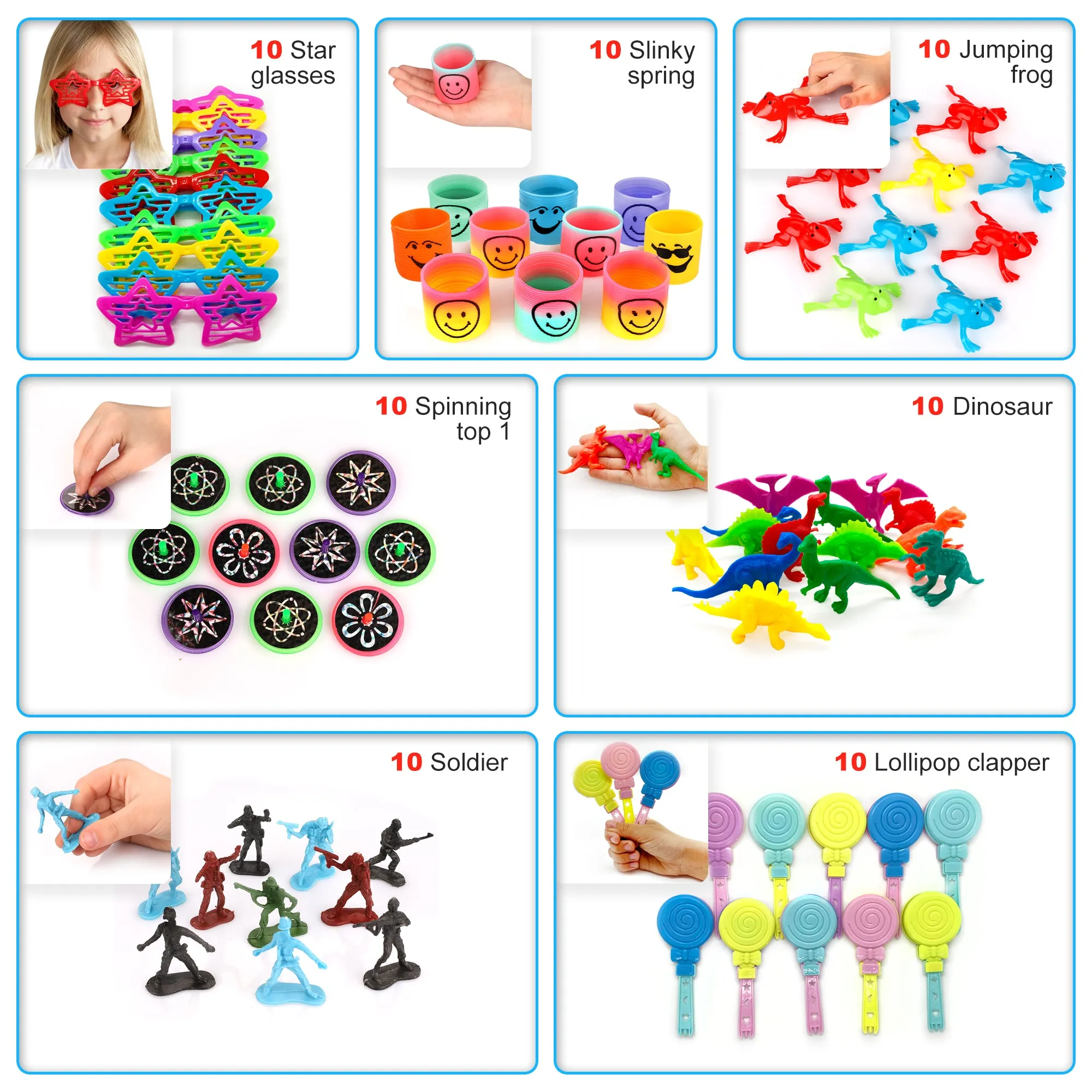 Party Favors Kids Pinata Filler- 200 PCS Carnival Prizes Toys Bulk Assortment - Boys Girls Birthday Easter Egg Filler - Treasure Box Chest Classroom