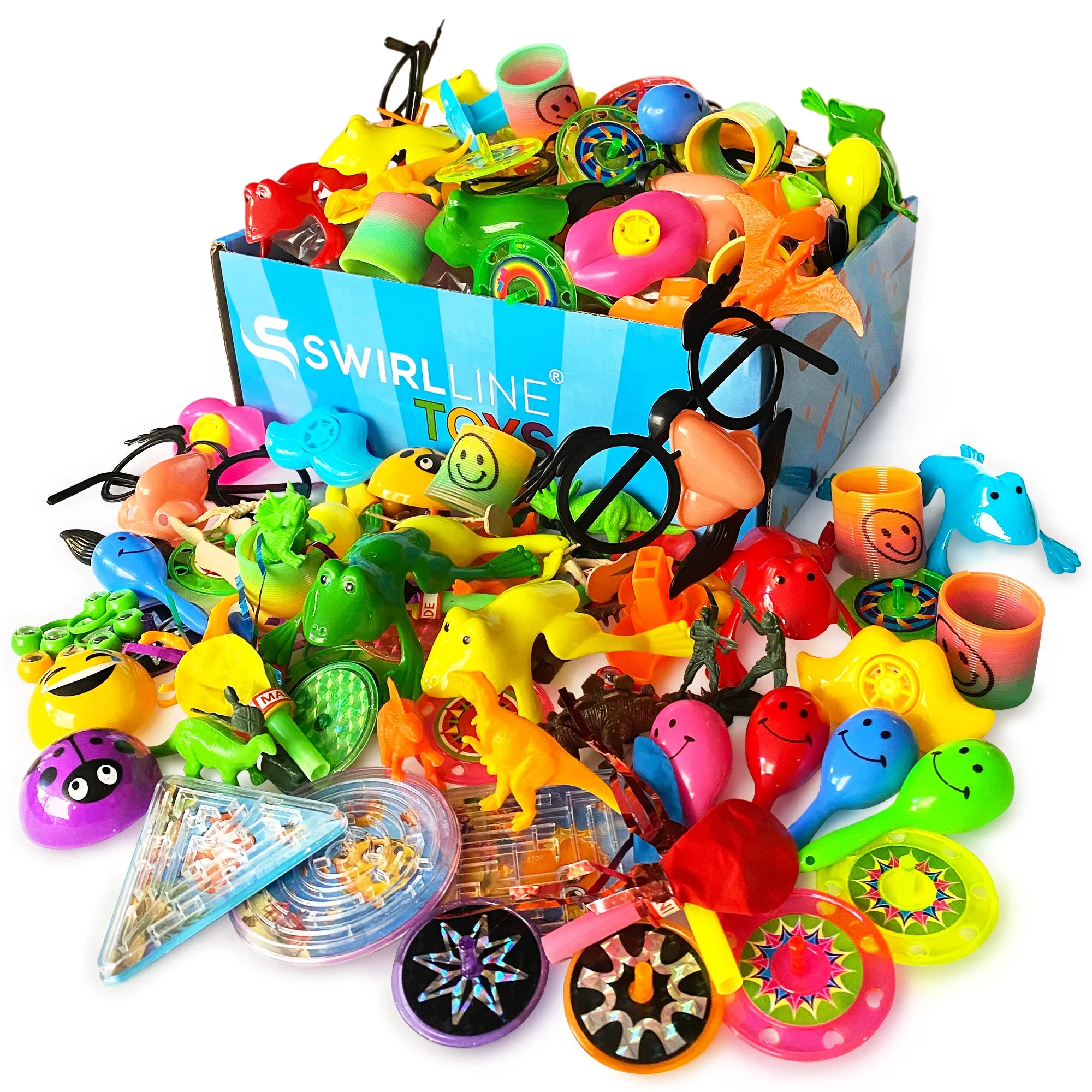 Party Favors Kids Pinata Filler- 200 PCS Carnival Prizes Toys Bulk Assortment - Boys Girls Birthday Easter Egg Filler - Treasure Box Chest Classroom