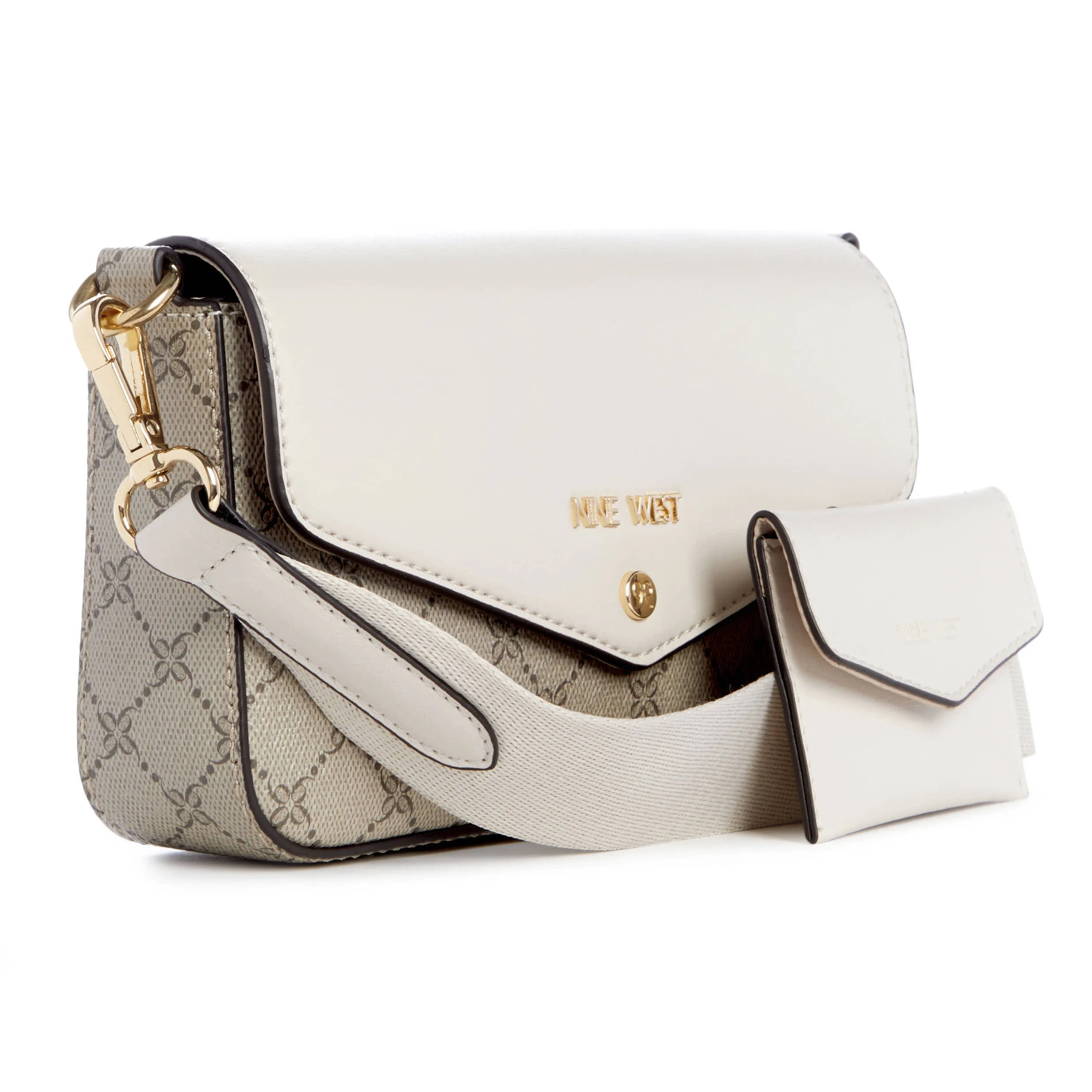 Peaches Crossbody Wallet Beige