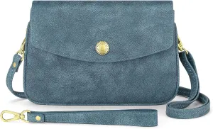 Peacocktion Crossbody Bag for Women Trendy Small PU Leather Cross Body Purse Shoulder Wristlet for Travel