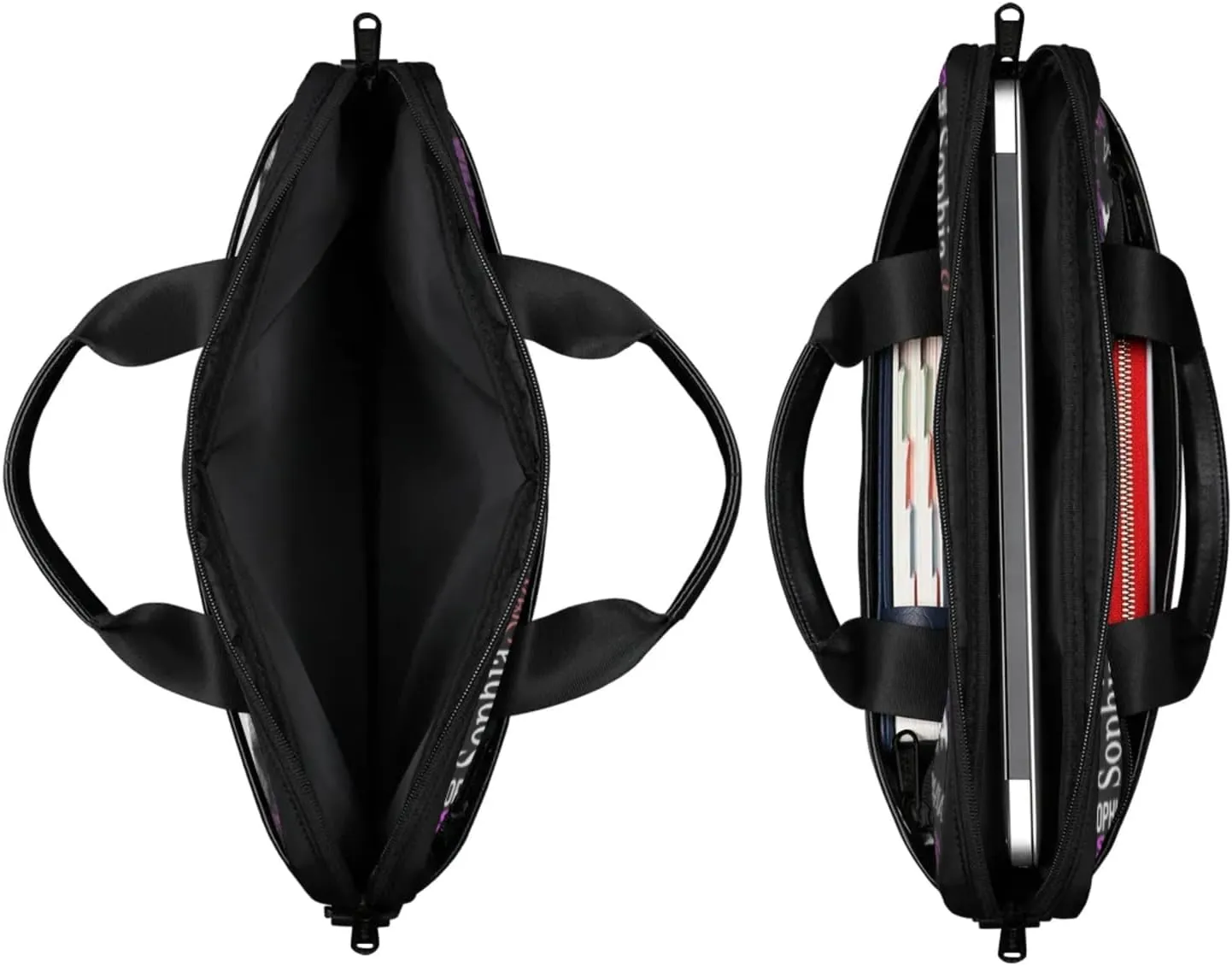 Personalized Name Laptop Bags, Custom Text Laptop Case Shoulder Bag, Computer Bags