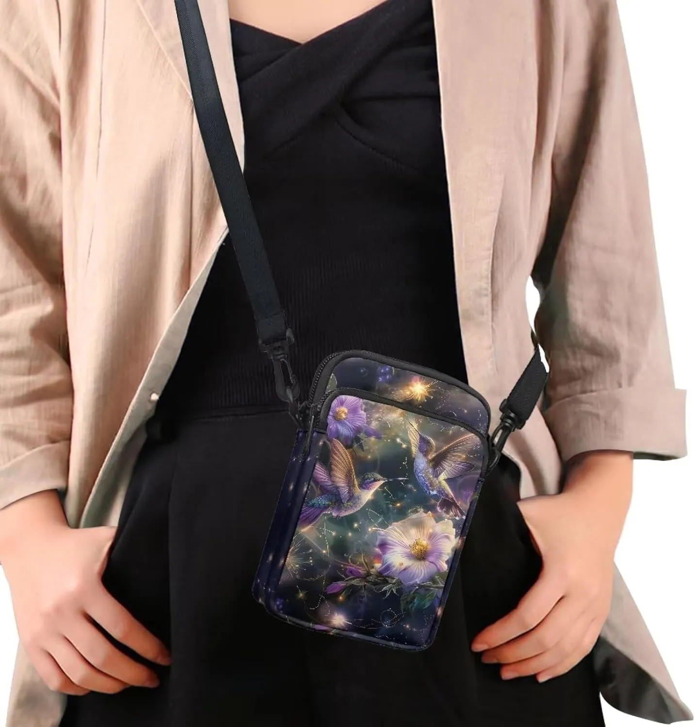 Phone Bag Purse Wallet Crossbody Bag Lightweight Roomy Pockets Smartphone Sports Armband Bag