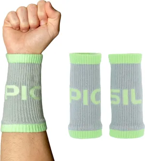 PICSIL Cotton Sports Wristbands - Absorbent, Breathable and Comfortable - for Gym, Running, Tennis and More - Unisex