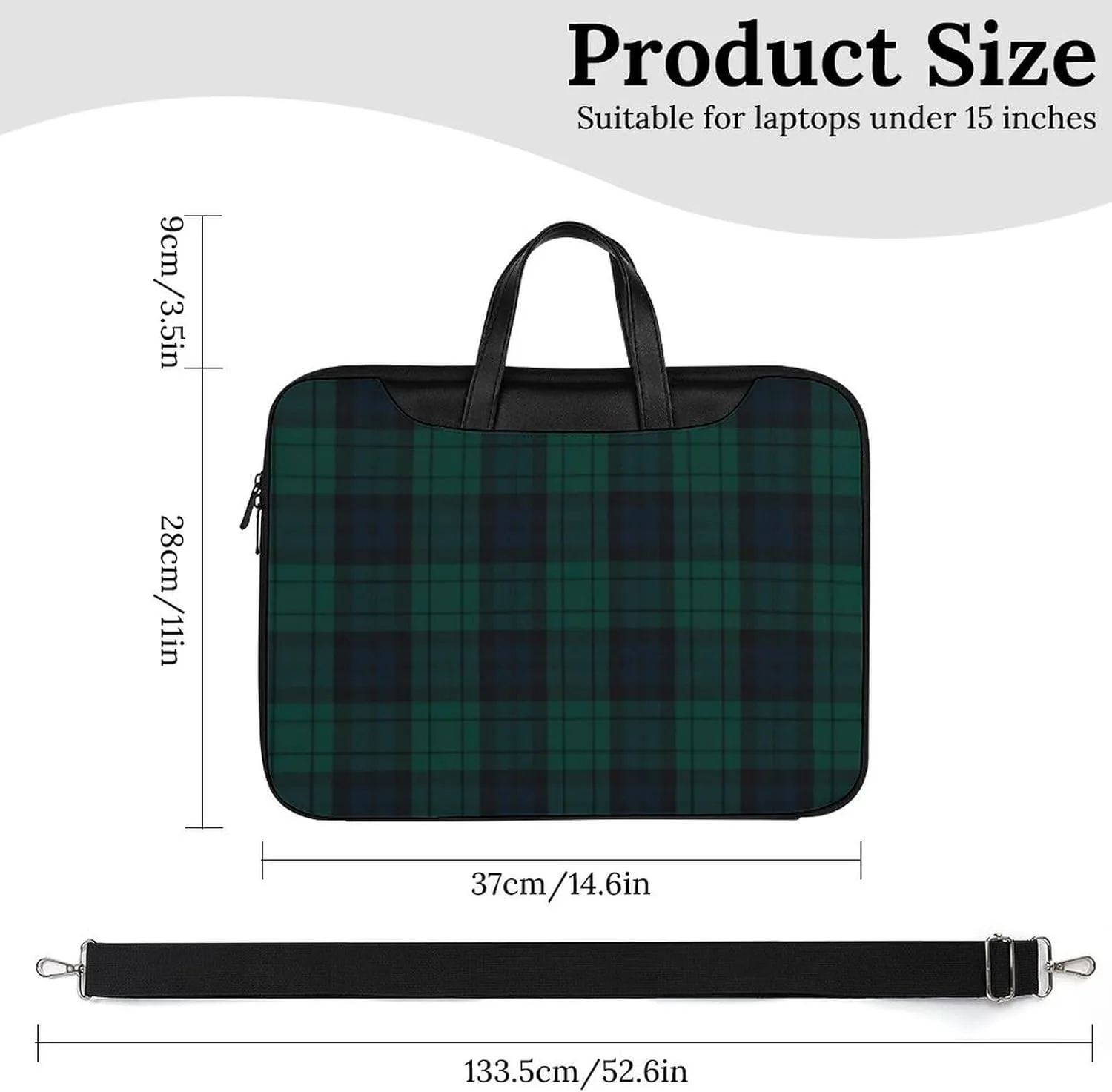 Pink Black Gray Argyle Handheld Single Shoulder Crossbody Laptop Bag Unisex