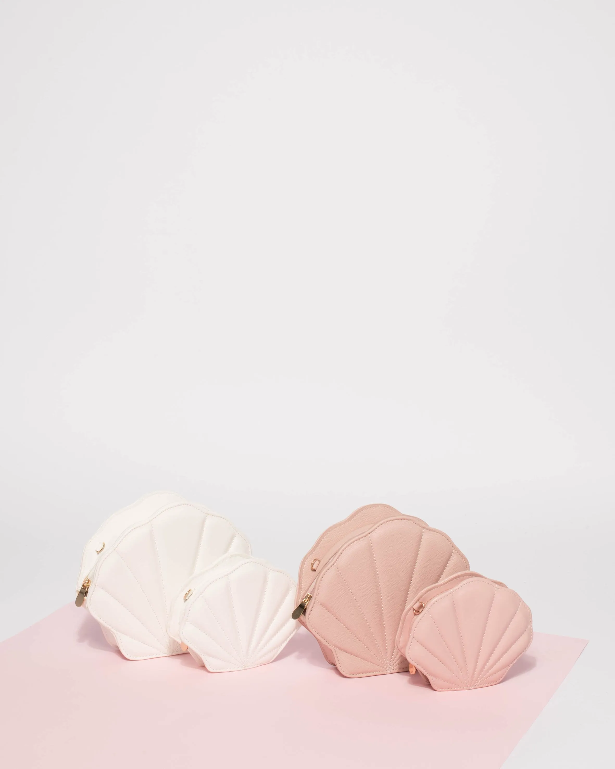 Pink Junior Hannah Shell Mini Crossbody Bag