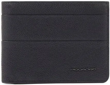 PIQUADRO Paavo Wallet Wallet Black Man 13x9x2,5cm, Black