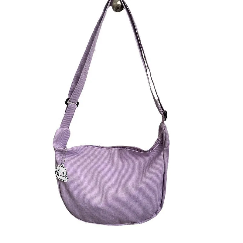 Plaid Female Dumpling Idle Style College Shoulder Bags