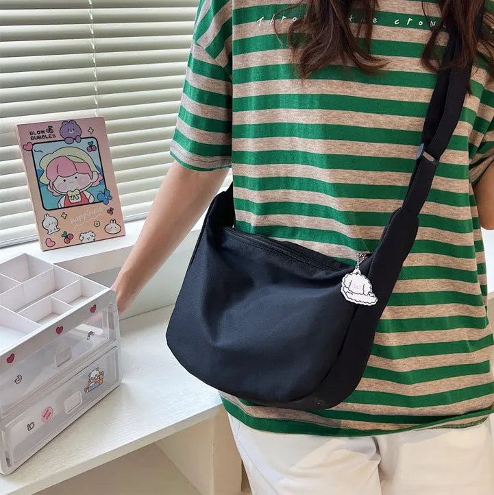 Plaid Female Dumpling Idle Style College Shoulder Bags