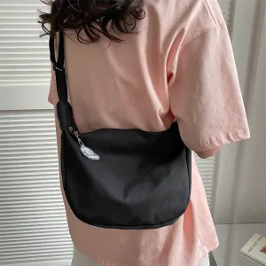 Plaid Female Dumpling Idle Style College Shoulder Bags