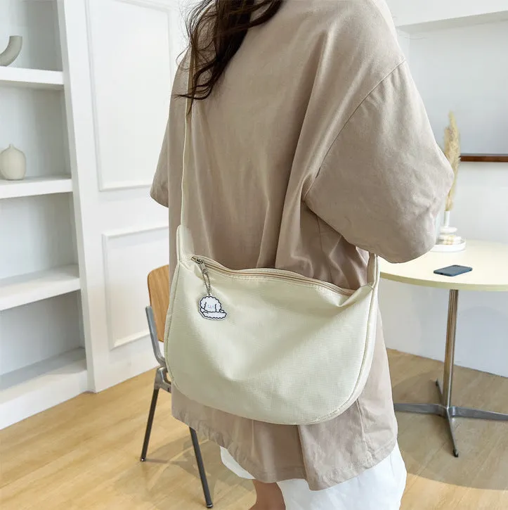 Plaid Female Dumpling Idle Style College Shoulder Bags