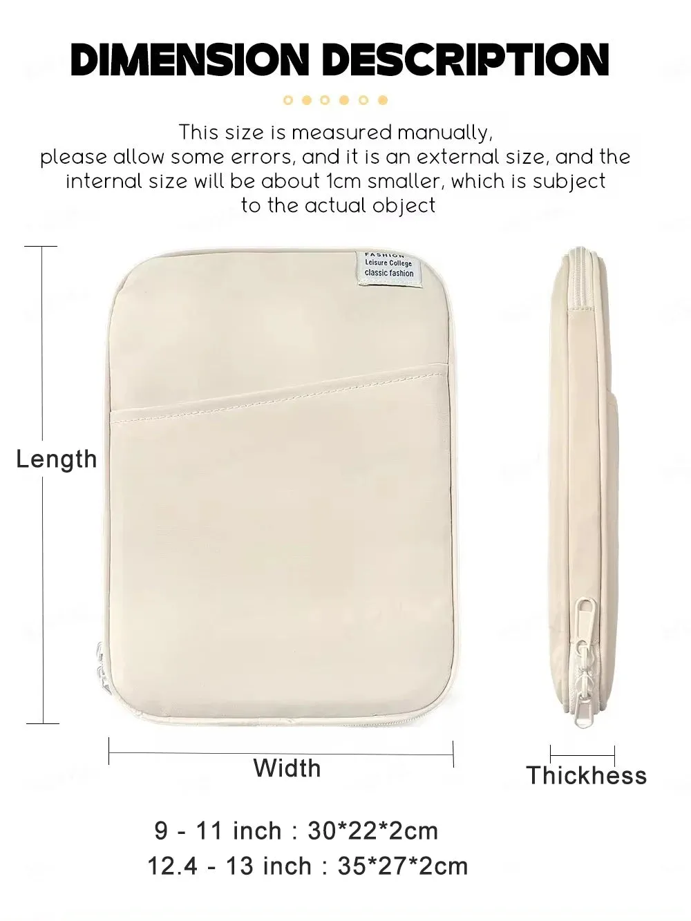 Pouchy Tablet Sleeve Bag