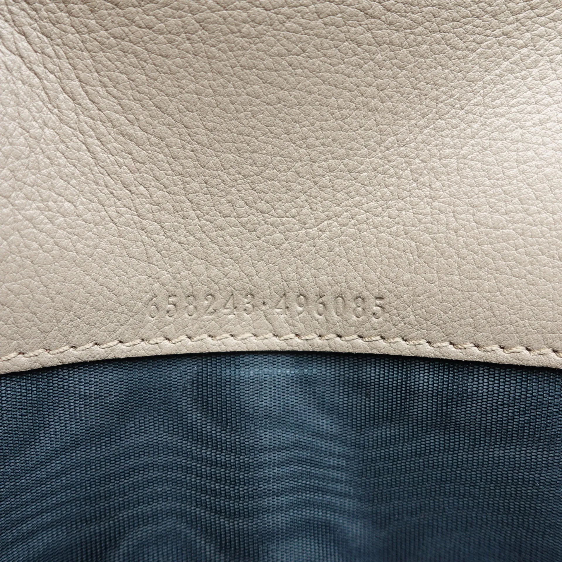 PRE-OWNED GG Wonka Grain Calfskin Diana Chain Wallet