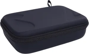 Premium Matte Artificial Leather Storage Bag Fit for Osmo Mobile 7, Shockproof Travel with Zippered Mesh Pocket for Outdoor Use (Black)