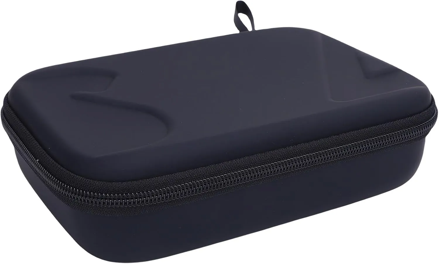 Premium Matte Artificial Leather Storage Bag Fit for Osmo Mobile 7, Shockproof Travel with Zippered Mesh Pocket for Outdoor Use (Black)