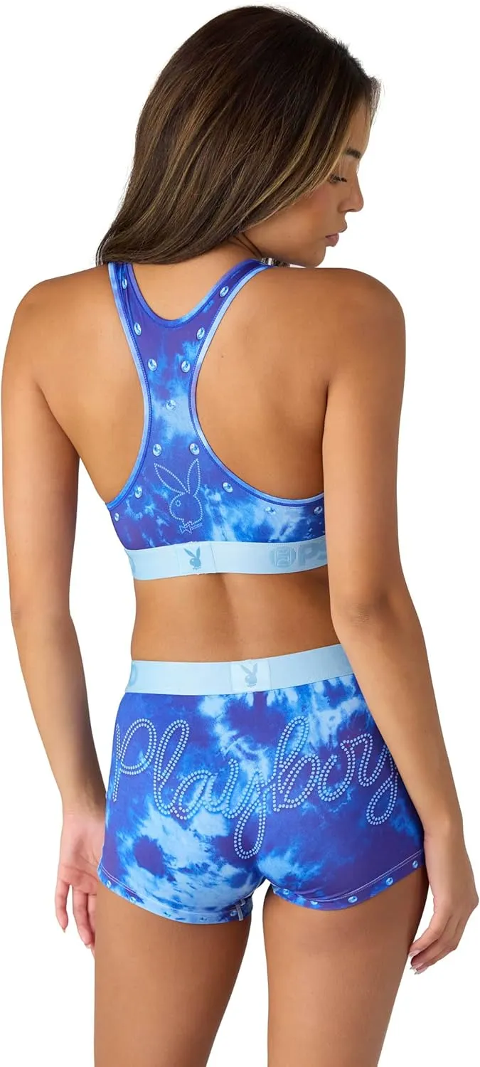 PSD Women's Playboy Sports Bra - Racerback Sports Bras for Women with Breathable Microfiber Fabric
