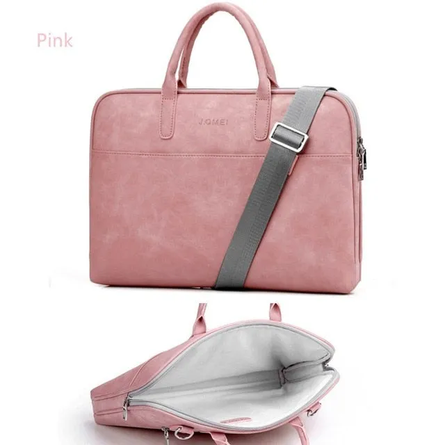 PU Leather waterproof Laptop bags for women