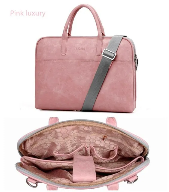 PU Leather waterproof Laptop bags for women