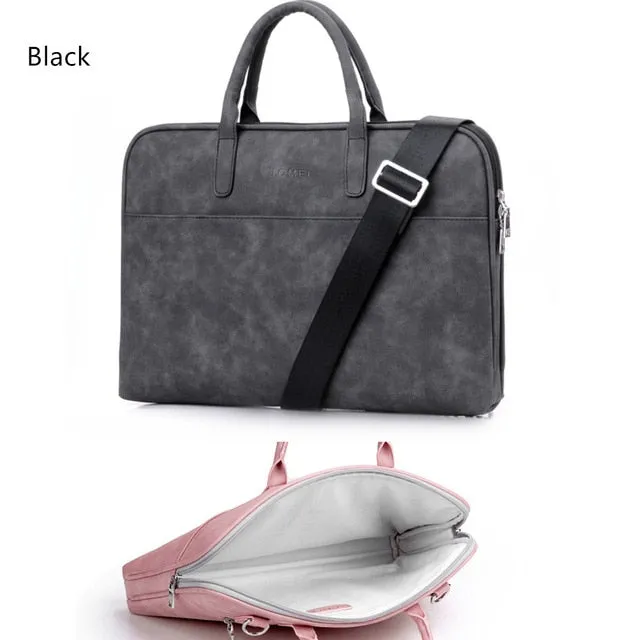 PU Leather waterproof Laptop bags for women