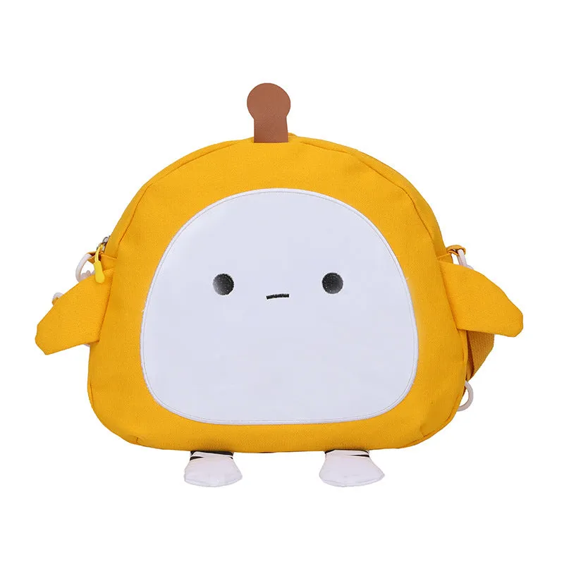 Puff Party Cute Cartoon Canvas Fashionable Crossbody Bags