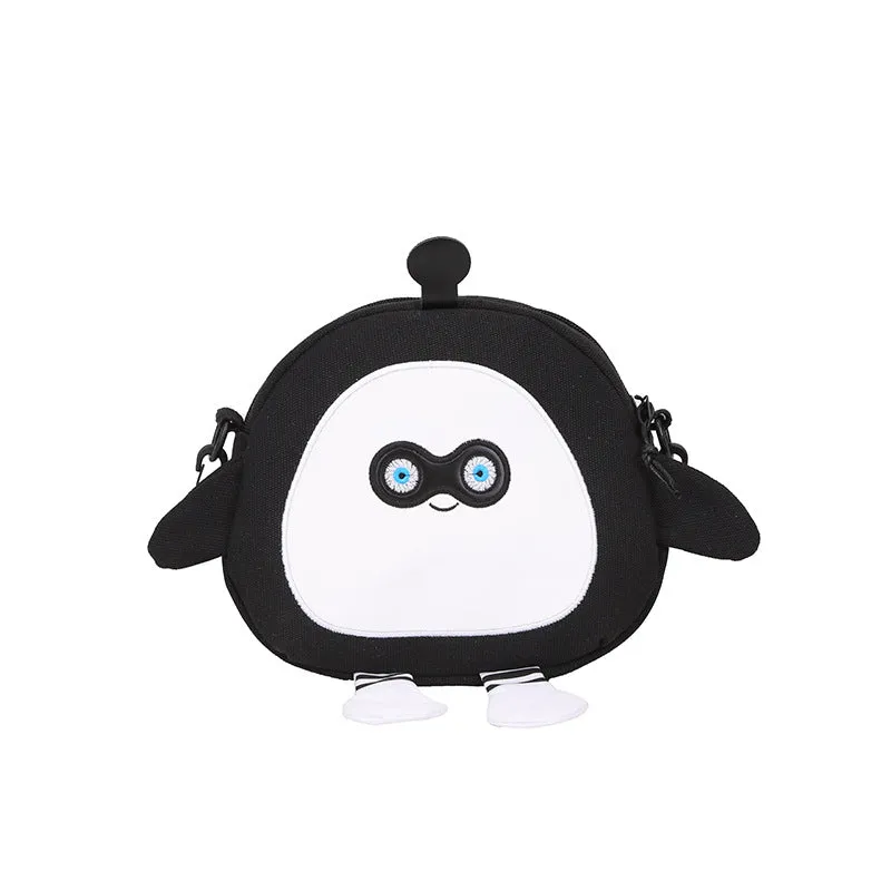 Puff Party Cute Cartoon Canvas Fashionable Crossbody Bags
