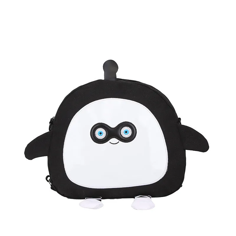 Puff Party Cute Cartoon Canvas Fashionable Crossbody Bags