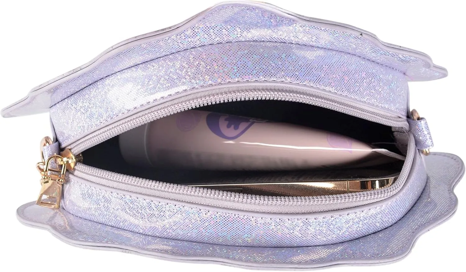 QZUnique Crab Handbag Crayfish Shells Crossbody Bag Novelty Animal Shaped Purse Detachable Shoulder Bag for Women Girl
