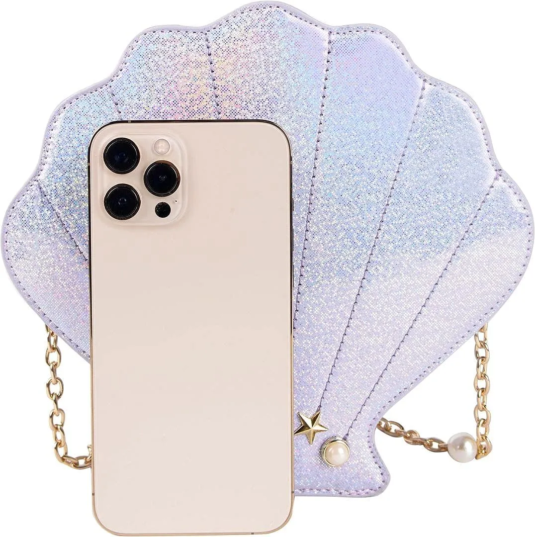 QZUnique Crab Handbag Crayfish Shells Crossbody Bag Novelty Animal Shaped Purse Detachable Shoulder Bag for Women Girl