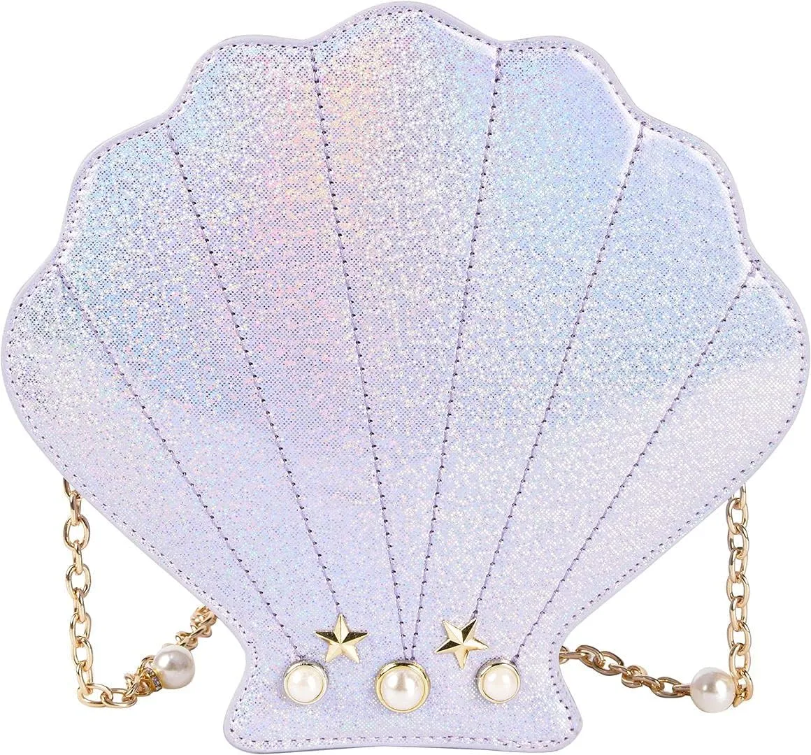 QZUnique Crab Handbag Crayfish Shells Crossbody Bag Novelty Animal Shaped Purse Detachable Shoulder Bag for Women Girl