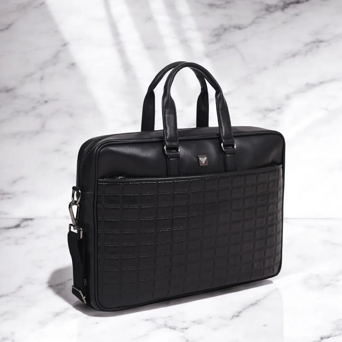 Raven Checkered Office Bag