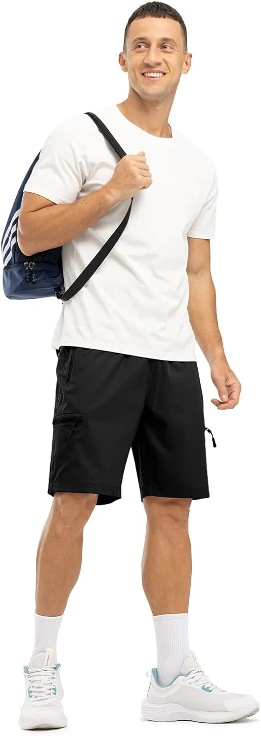 Rdruko Men's Hiking Shorts Quick Dry Lightweight Outdoor Sports Shorts with 5 Pockets for Travel Camping