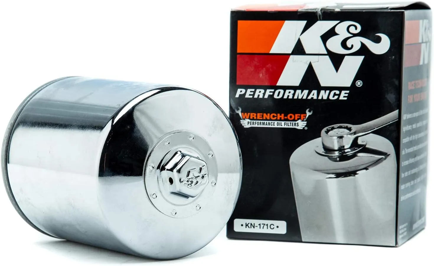 Red Line 90226 Big Twin 20w50 Power Pack Oil Package with K&N High Performance Oil Filter (Complete Kit, Chrome Filter)