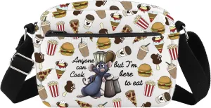 Remy Inspire Gift Anyone Can Cook Quote Crossbody Bag Remy Inspired Messenger Bag Remy Rat Gift