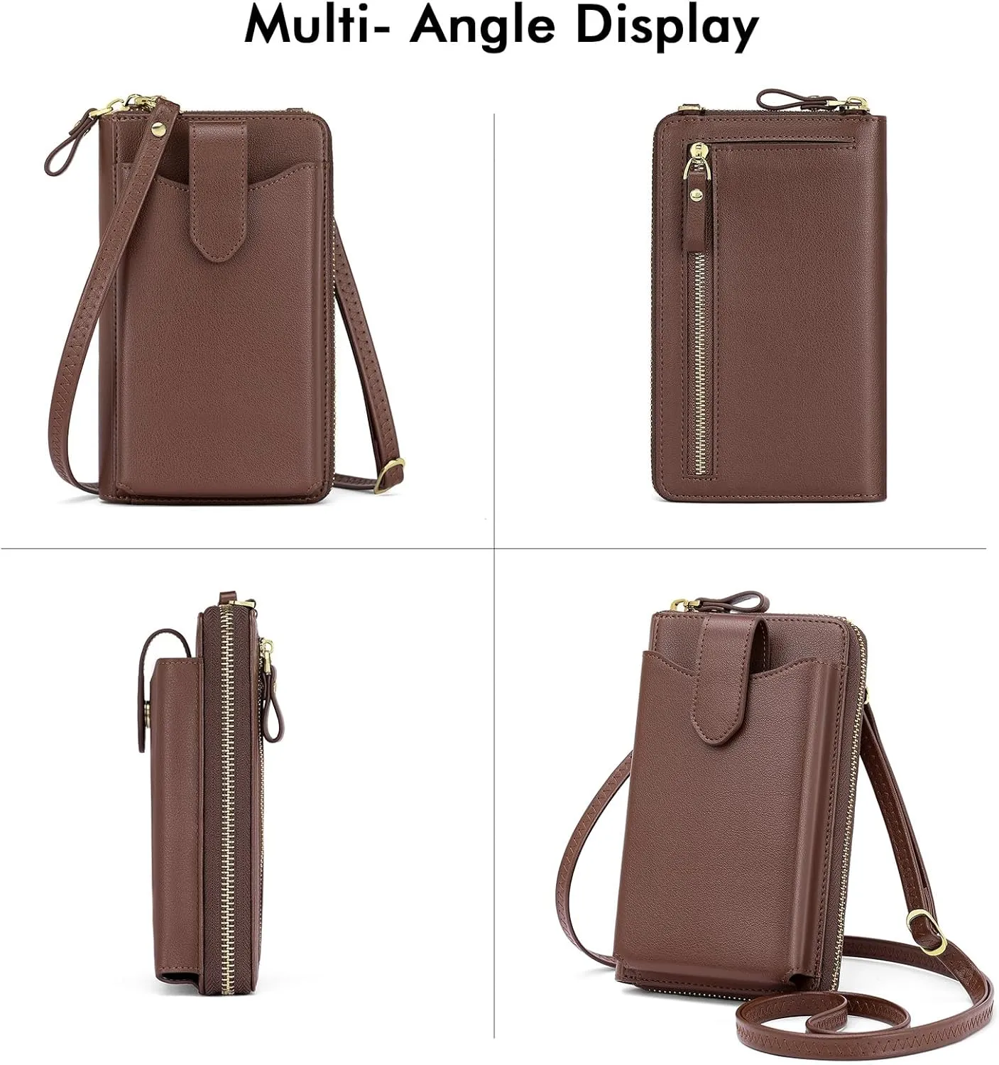 RONSIN Small Crossbody Phone Bag for Women Cell Phone Purse Wallet Mini Shoulder Bag with RFID Card Slots