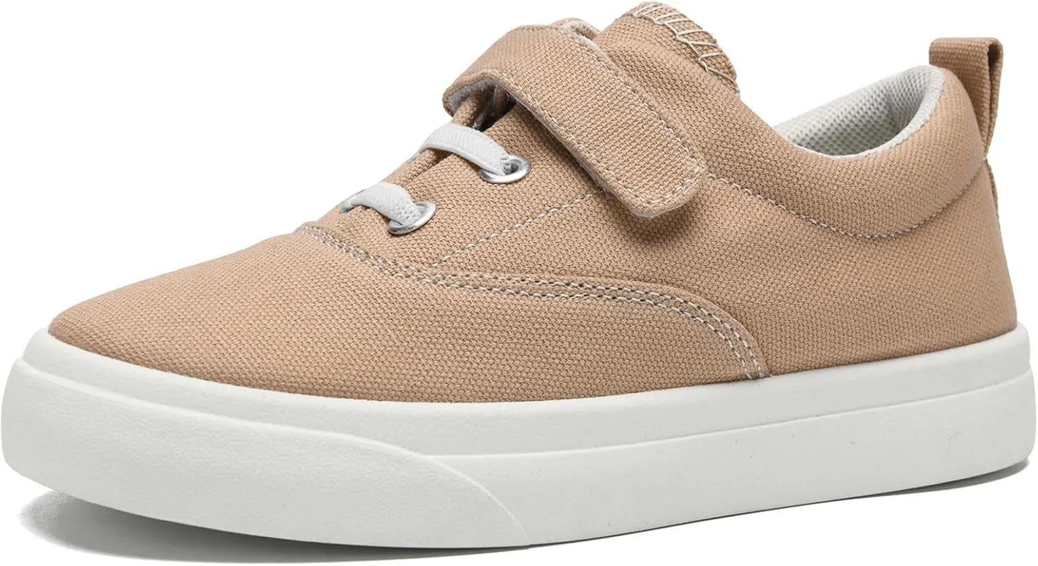 rosyclo Canvas Sneakers for Boys and Girls, Toddler Kids Walking Shoes Lightweight Breathable Non-Slip Soft Adjustable Strap Baby Boy Girl Outdoor Casual Tennis Shoe for Little Big Kid