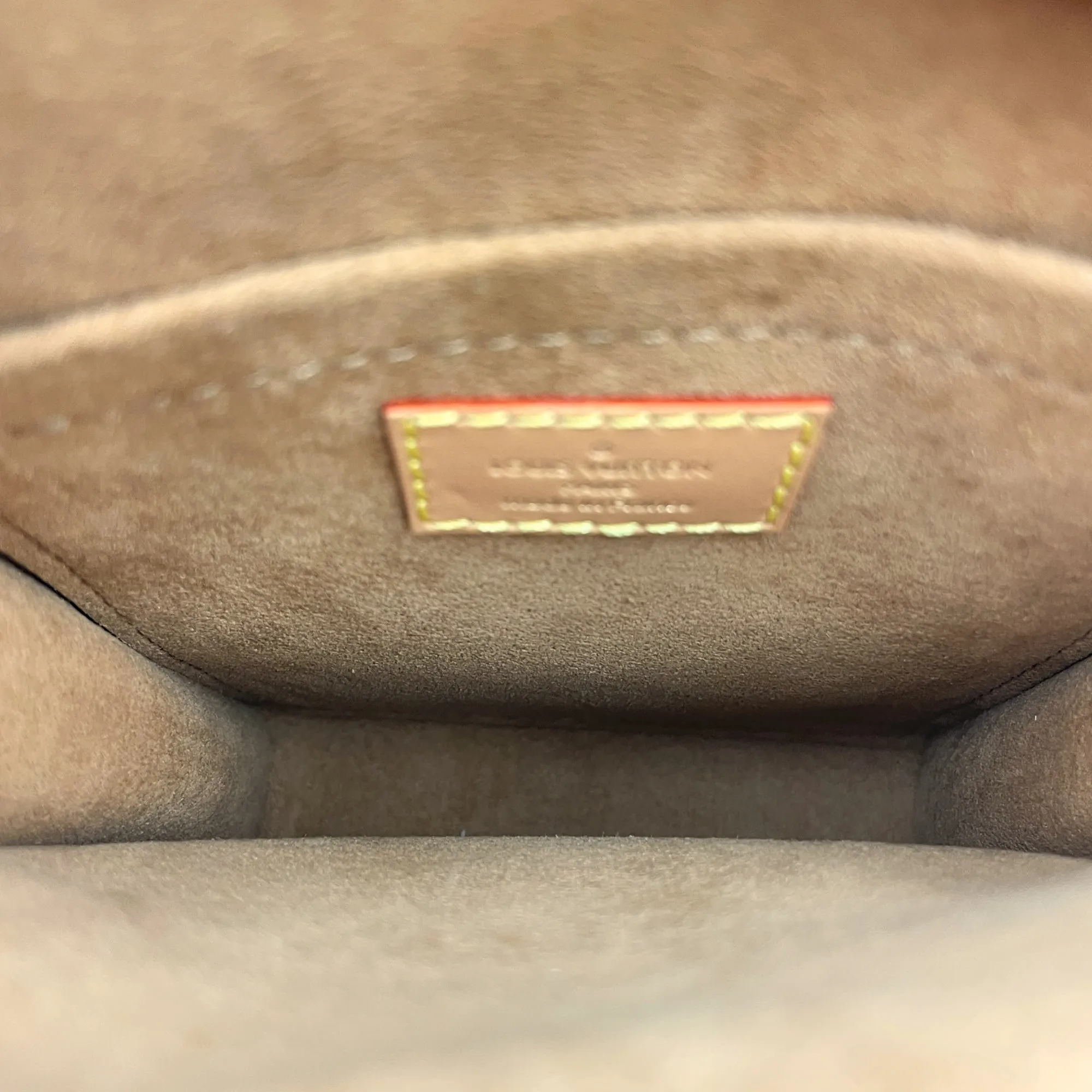 Sac Plat Blue Crossbody Bag in Denim, Gold hardware