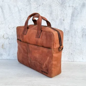 Sample Preston Leather Briefcase