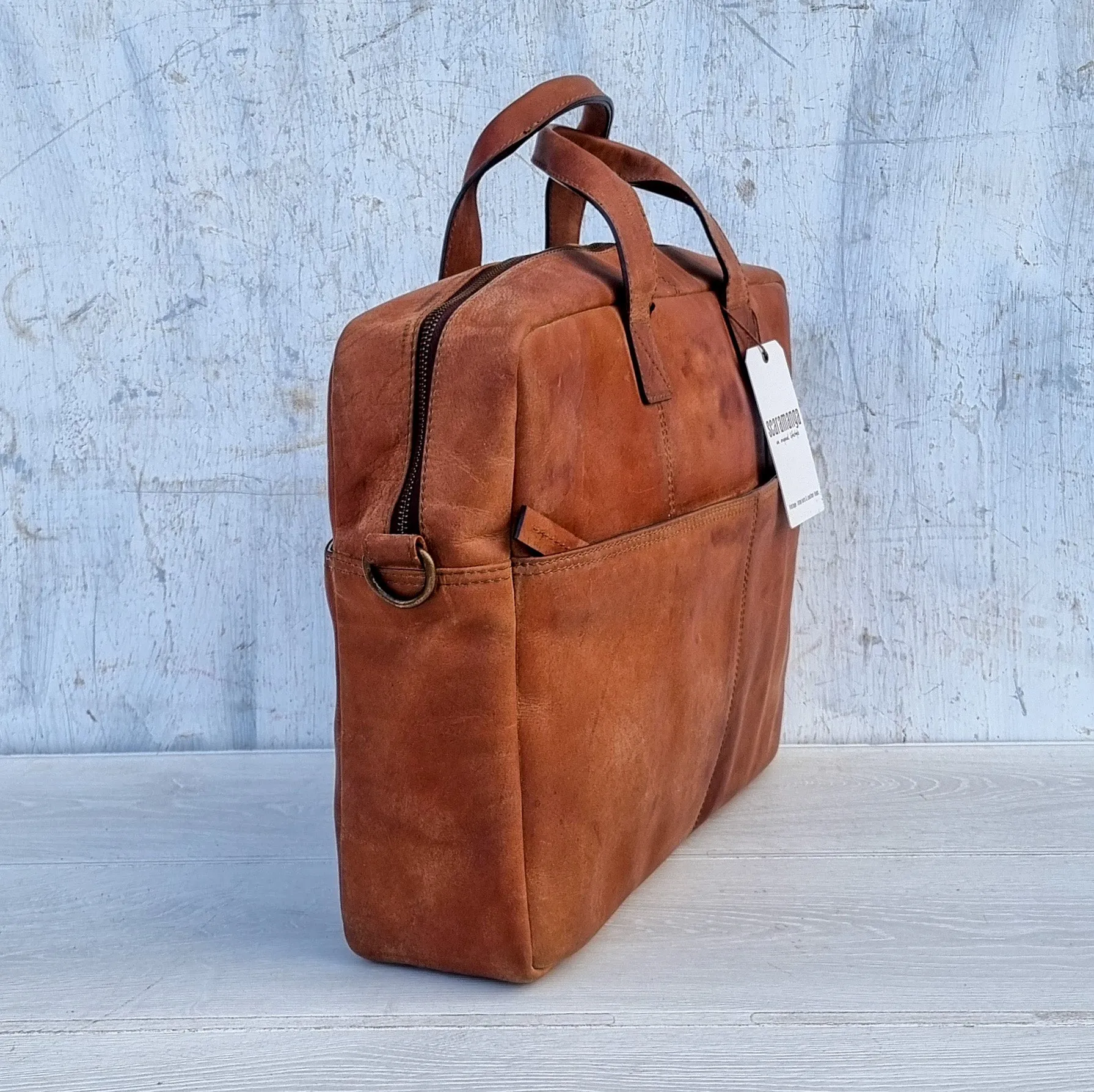 Sample Preston Leather Briefcase