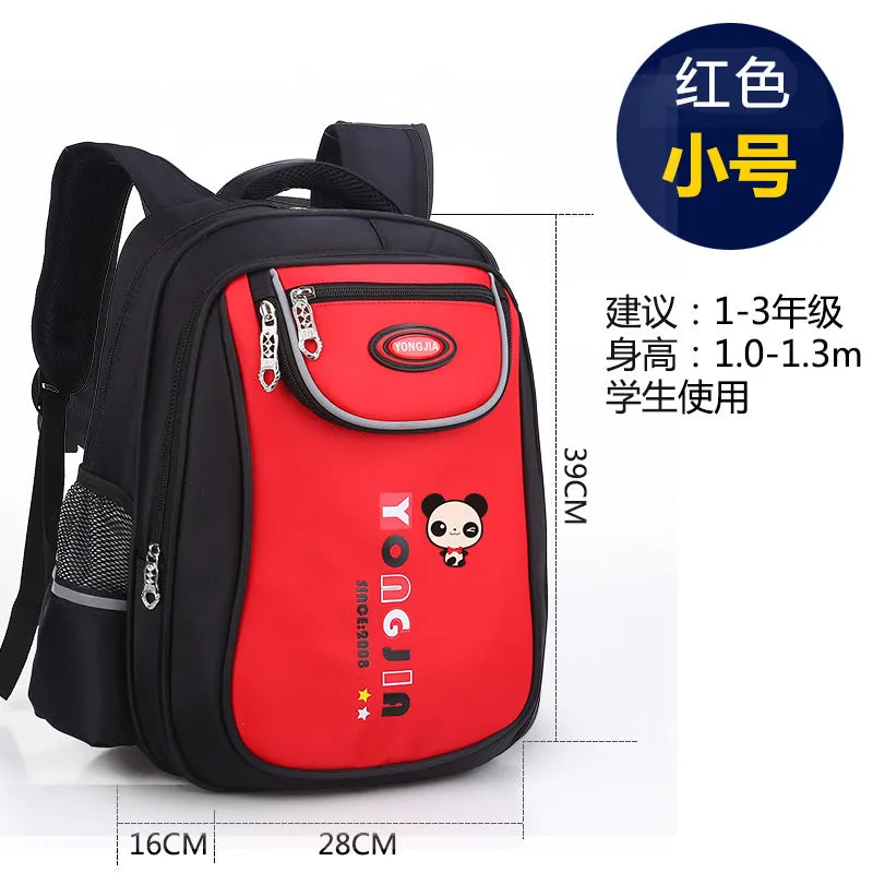 Schoolbag pupil 1-3-6 grade, male and female new children's shoulder cartoon knapsack 6-12 years old