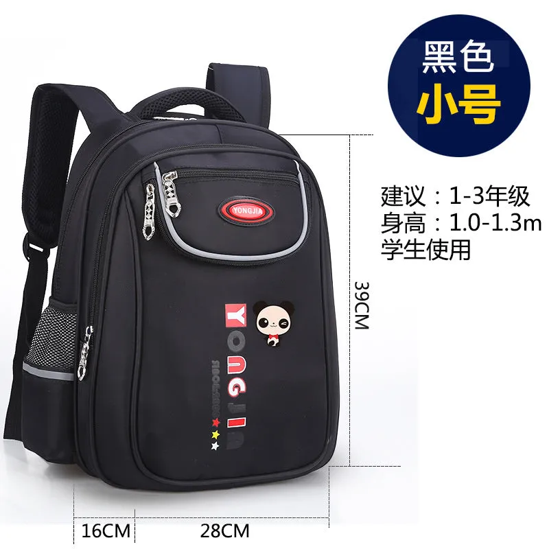 Schoolbag pupil 1-3-6 grade, male and female new children's shoulder cartoon knapsack 6-12 years old
