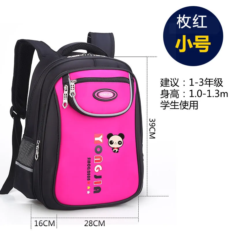 Schoolbag pupil 1-3-6 grade, male and female new children's shoulder cartoon knapsack 6-12 years old