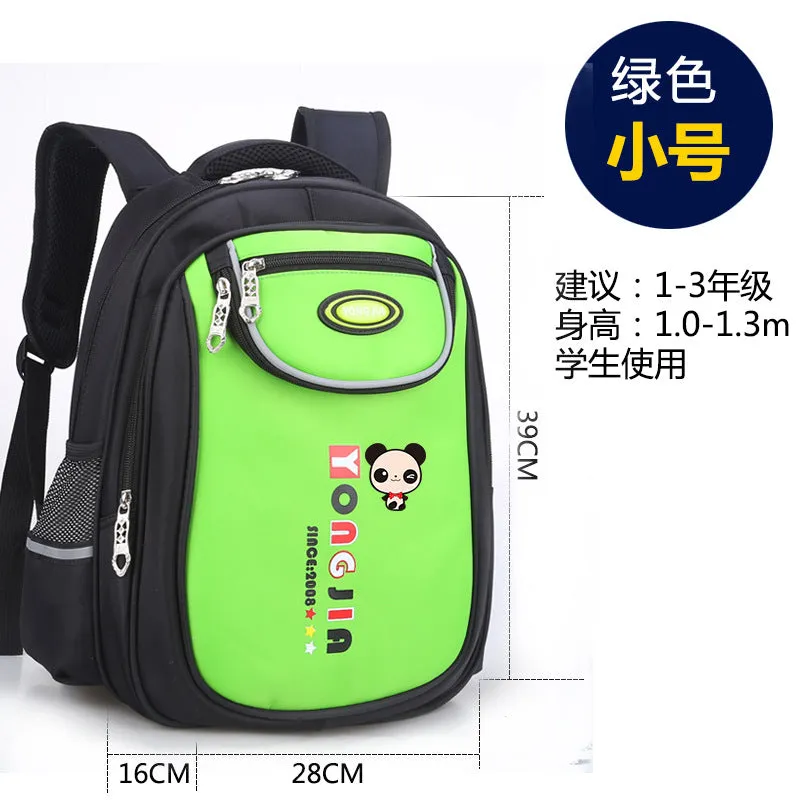 Schoolbag pupil 1-3-6 grade, male and female new children's shoulder cartoon knapsack 6-12 years old
