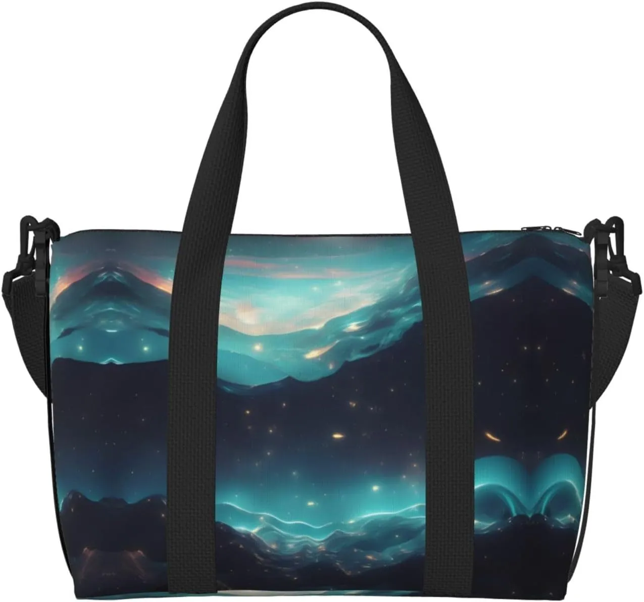 Science Fiction Stars Crossbody handbag, travel casual handbag, suitable for work, travel, fitness, tourism, women's zipper storage bag,