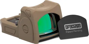 Scope Cover Compatible with Trijicon RMR Protect Your Optic While in Action from Stray Casing and Drops Easy Snap On Shockproof Design Includes a Detachable Lens Cover for Protection FDE