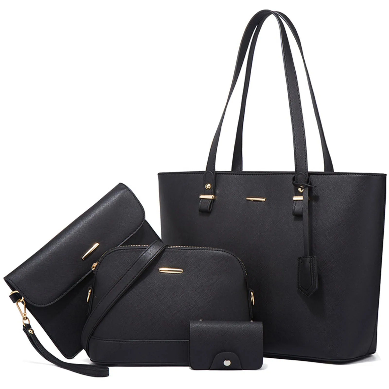 Sendfen Handbags for Women Shoulder Bags Tote Satchel Hobo 4pcs Purse Set